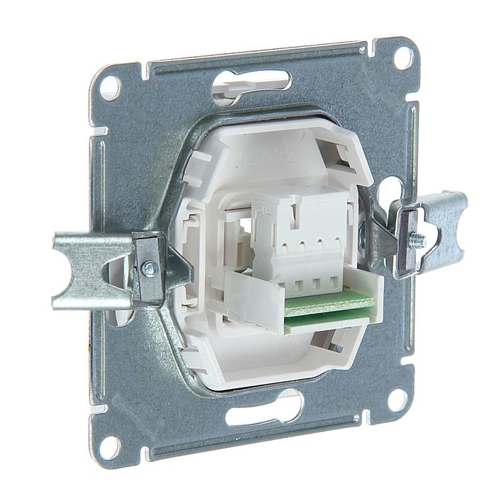 Розетка телефонная "W59" SchE RSI-152T-1-86, RJ11, одноместная, скрытая, цвет белый