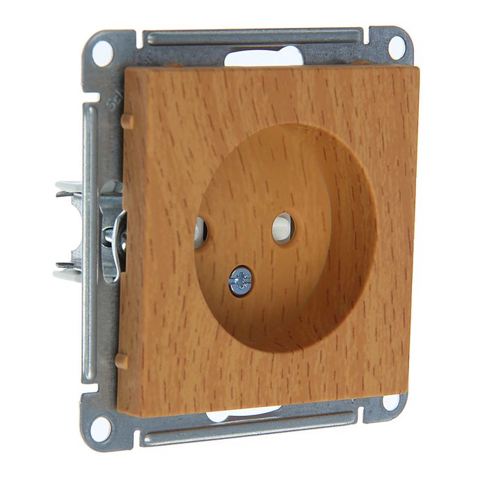 Розетка "W59" SchE RS16-151-8-86, 16 А, одноместная, скрытая, цвет бук