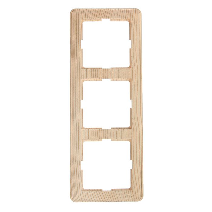 Рамка "W59" SchE KD-3-78, трехместная, цвет сосна