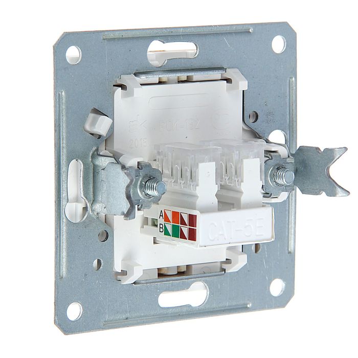 Розетка компьютерная "W59" SchE RSI-152K5E-7-86, RJ45, одноместная, скрытая, цвет сосна