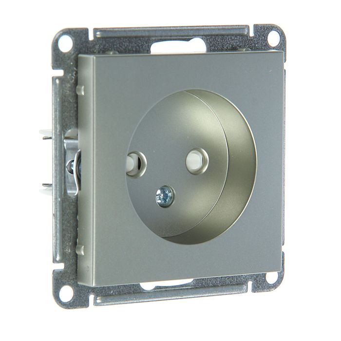 Розетка "W59" SchE RS16-151-4-86, 16 А, одноместная, скрытая, цвет шампань