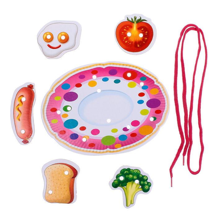 Занимательная шнуровка "Кушать подано"