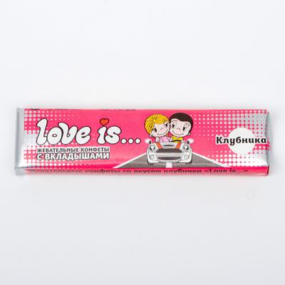Жевательные конфеты сливочные Love Is, «Лав из» сливки, 105г, Турция