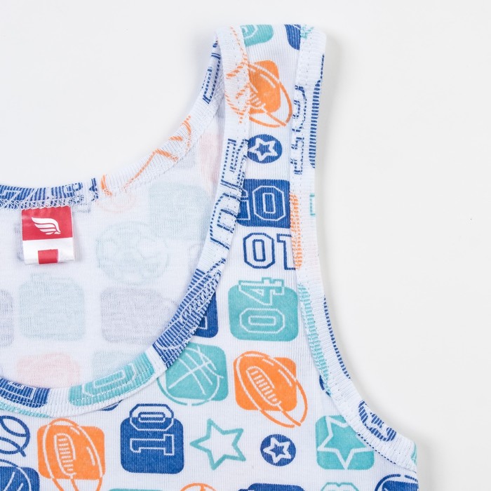 Комплект для мальчика (майка, трусы-боксеры), рост 152-158 см (80), цвет бирюзовый