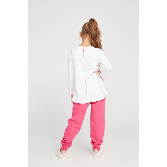 Брюки спортивные для девочки, рост 110 см (60), цвет розовый