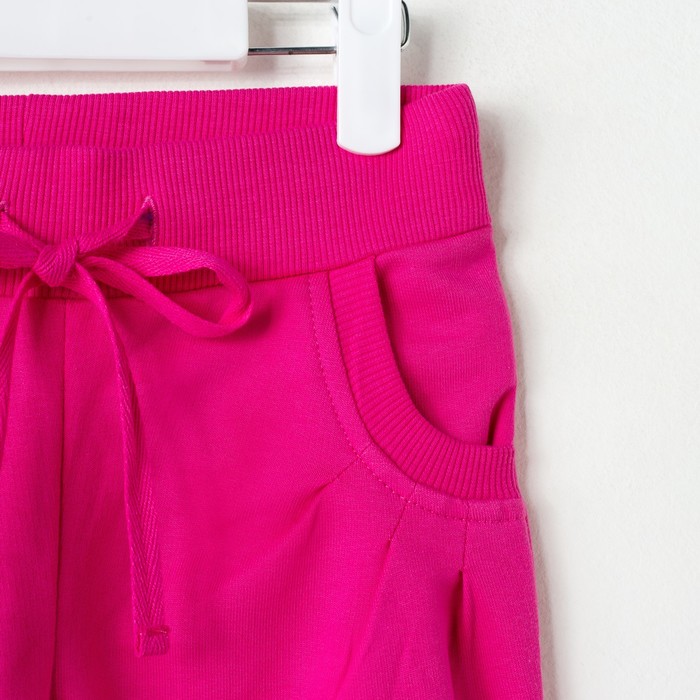 Брюки спортивные для девочки, рост 122 см (64), цвет розовый