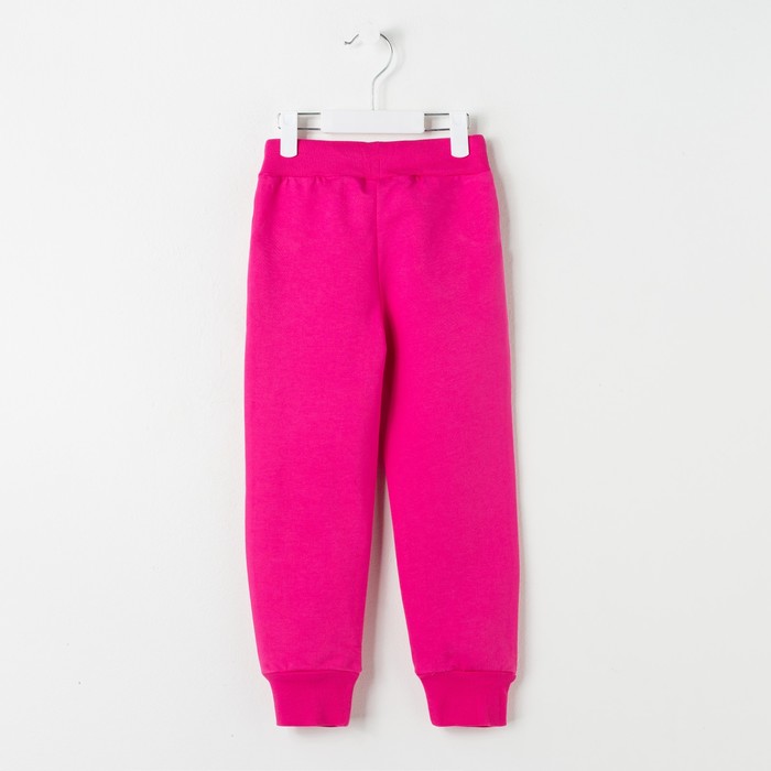 Брюки спортивные для девочки, рост 122 см (64), цвет розовый