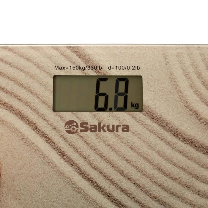 Весы напольные Sakura SA-5072C, электронные, до 150 кг, песок