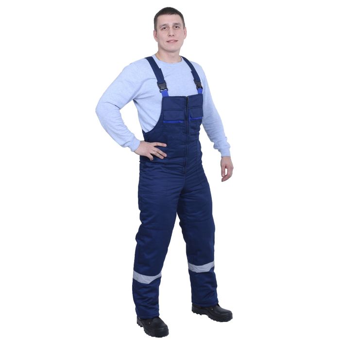 Костюм "Новатор", утеплённый, размер 44-46, рост 182-188 см, цвет сине-васильковый