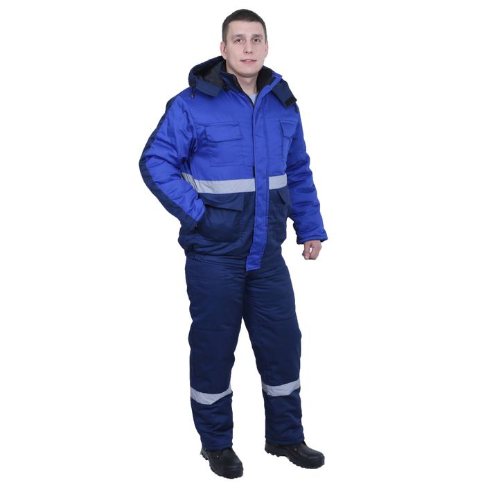 Костюм "Новатор", утеплённый, размер 48-50, рост 182-188 см, цвет сине-васильковый