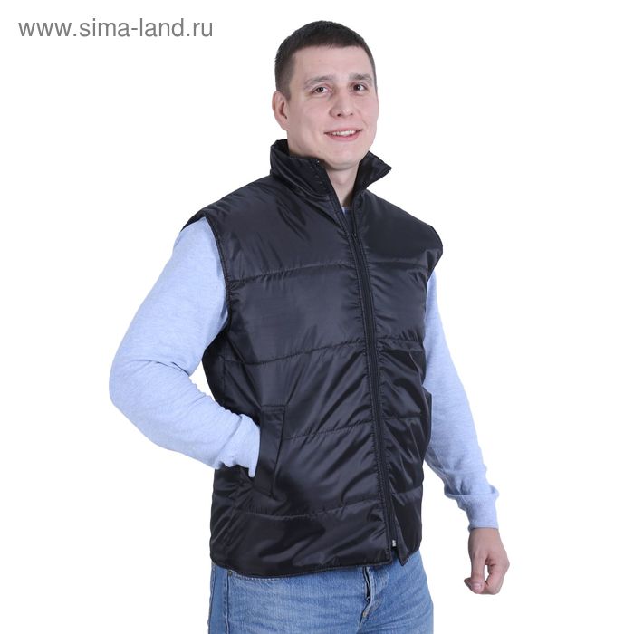фото Жилет утеплённый, р. 52-54, цвет чёрный