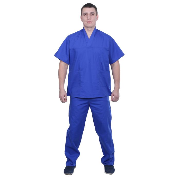 Костюм "Хирург", размер 48-50, рост 182-188 см, цвет василёк