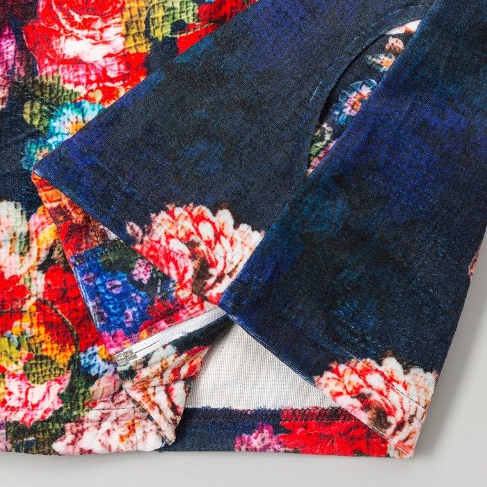 Костюм женский велюровый Влада цветы МИКС, р-р 42