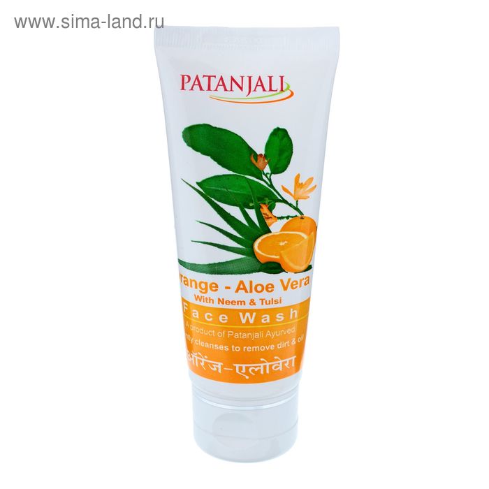 

Средство для умывания Patanjali апельсин, алоэ вера, 60 г