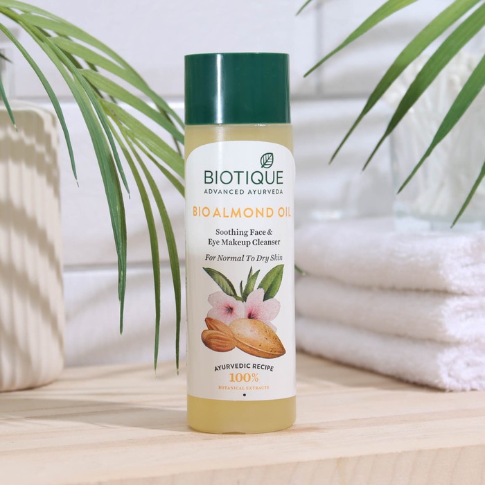

Масло для снятия макияжа "Biotique", миндальное масло, 120 мл