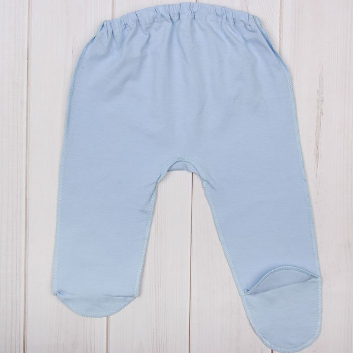 Ползунки детские, рост 44-50 см, цвет голубой/молочный E055002K50_М
