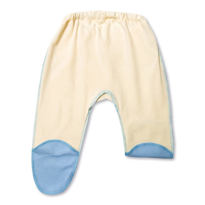 Ползунки детские, рост 44-50 см, цвет молочный/голубой E055002K50_М