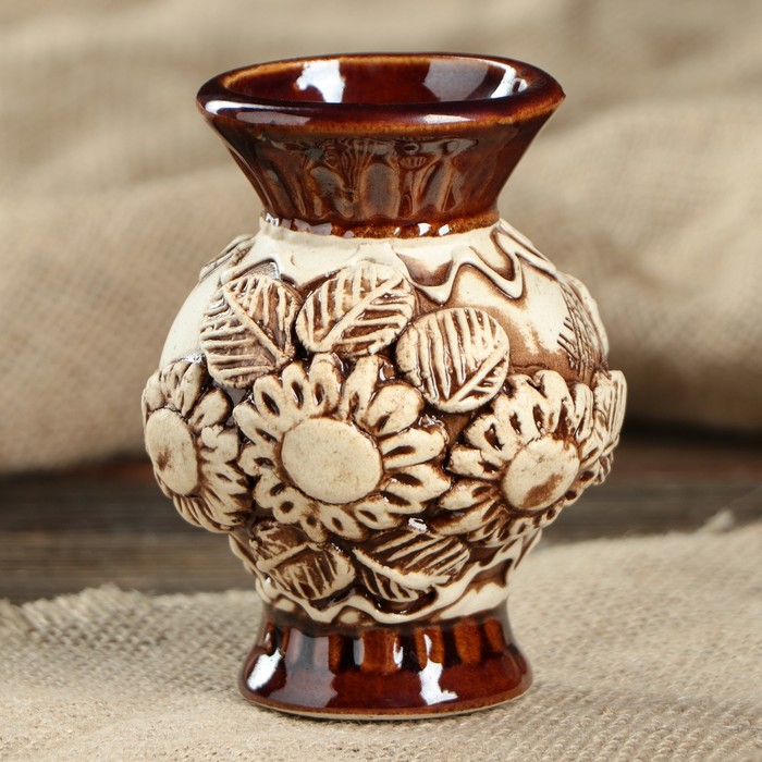 Ваза "Полянка" малая, лепка