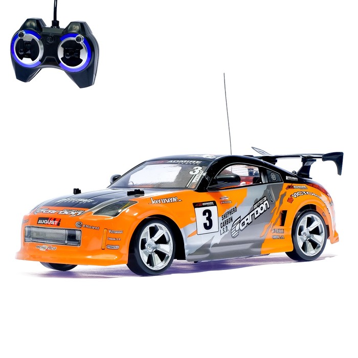 Машина радиоуправляемая "Чемпион" с аккумулятором, дрифт эффект, масштаб 1:14, МИКС