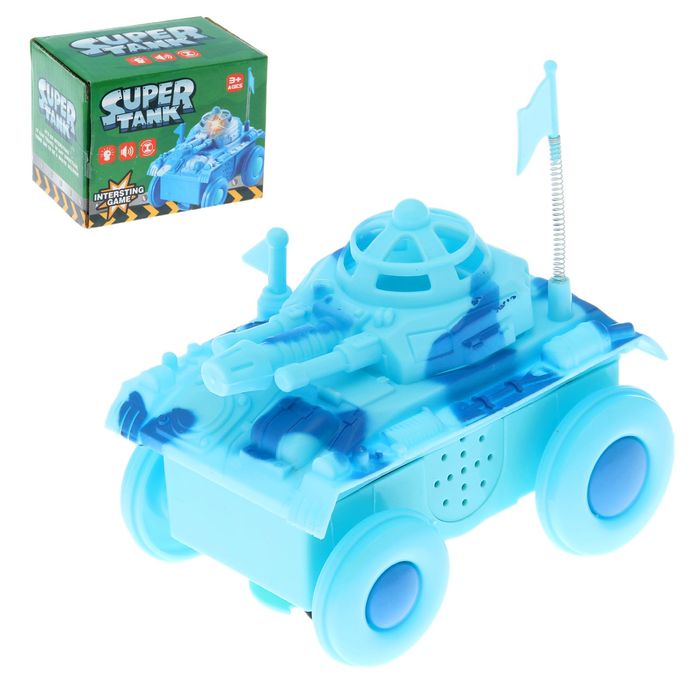 Машина "Супертанк", световые и звуковые эффекты, работает от батареек