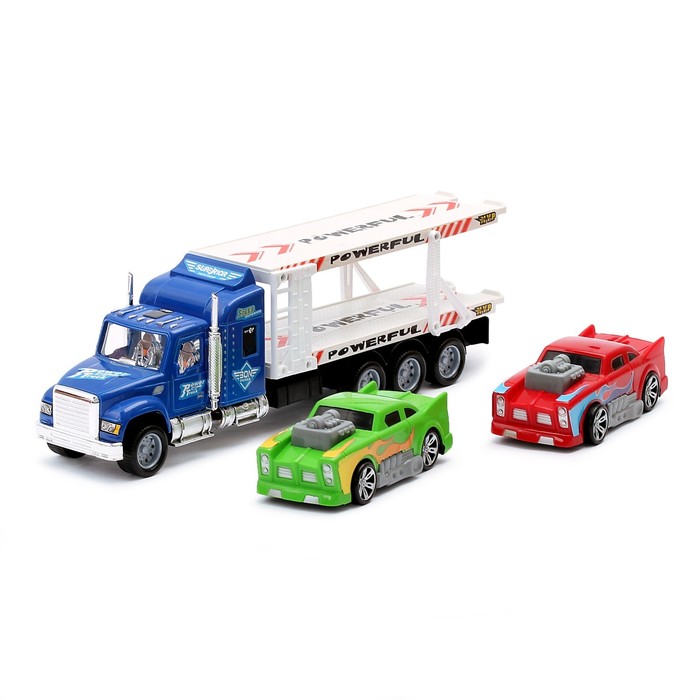 Грузовик инерционный "Автовоз", масштаб 1:32 цвета:МИКС