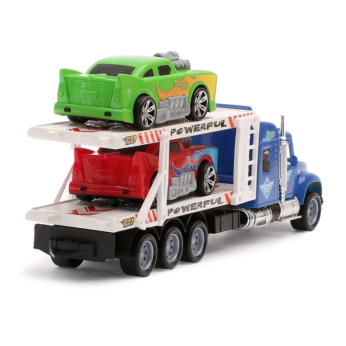 Грузовик инерционный "Автовоз", масштаб 1:32 цвета:МИКС