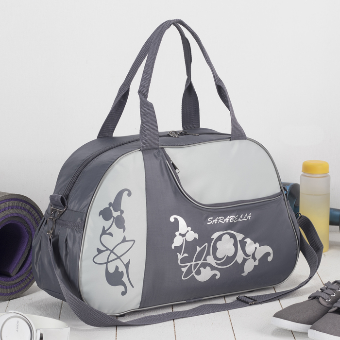 Сумка спортивная, отдел на молнии, наружный карман, цвет синий