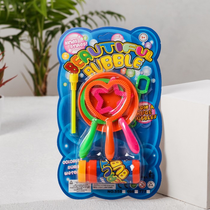 Мыльные пузыри "Фееричное шоу", 50 мл, тарелочка и 5 палочек