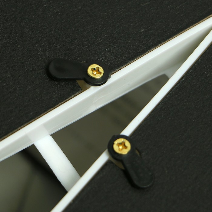 Часы настенные "Клетка", белые + 4 фоторамки 10 × 15 см