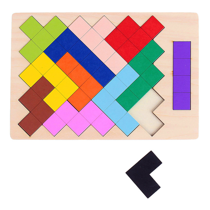 Головоломка "Цветные геометрические фигуры"