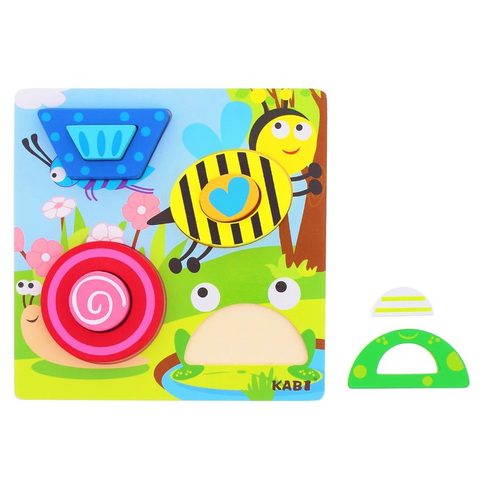 Рамка-вкладыш " Утро на поляне", 8 элементов