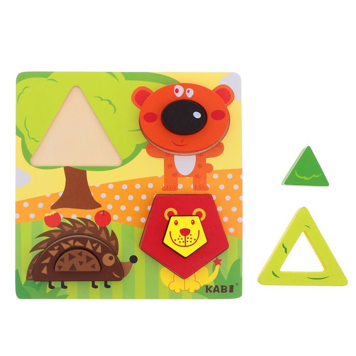 Рамка-вкладыш "Зверята", 8 элементов