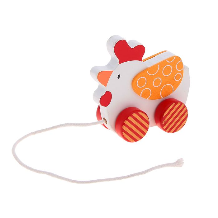 Каталка "Петушок", на веревочке