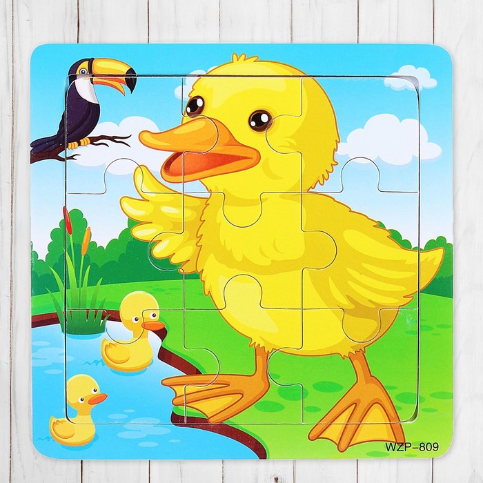 Пазл малый "Уточка", 9 элементов