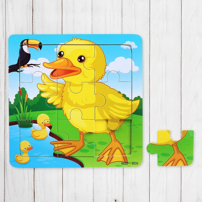 Пазл малый "Уточка", 9 элементов