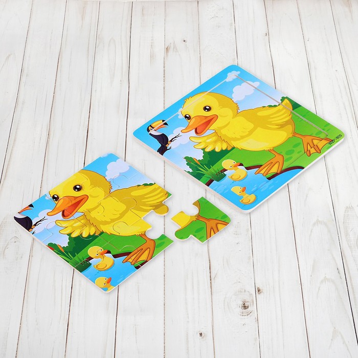 Пазл малый "Уточка", 9 элементов