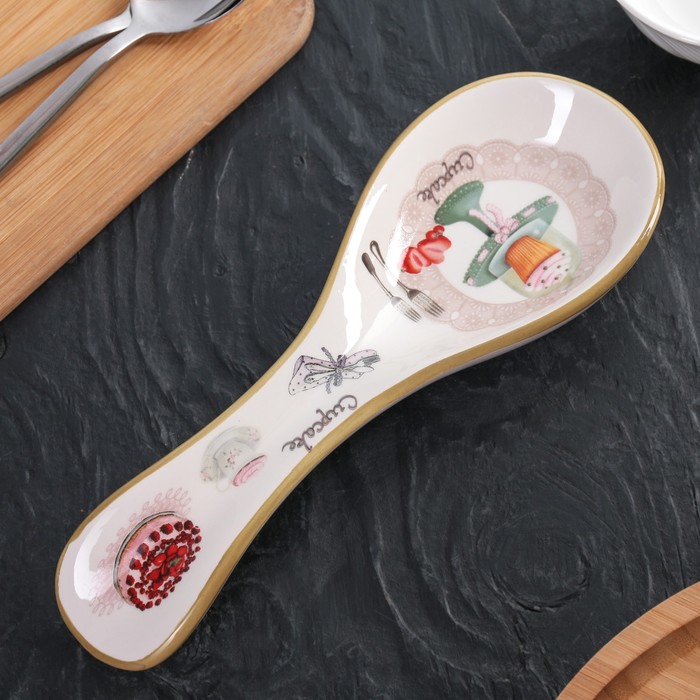 Подставка для ложки "Пирожное" 24х8х2,5 см