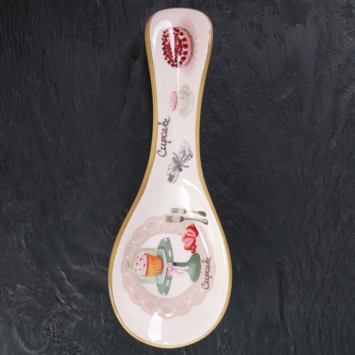Подставка для ложки "Пирожное" 24х8х2,5 см