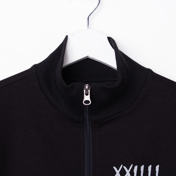 Костюм спортивный для девочки, рост 158 см (76), цвет чёрный/малиновый 33-КП-28Ш