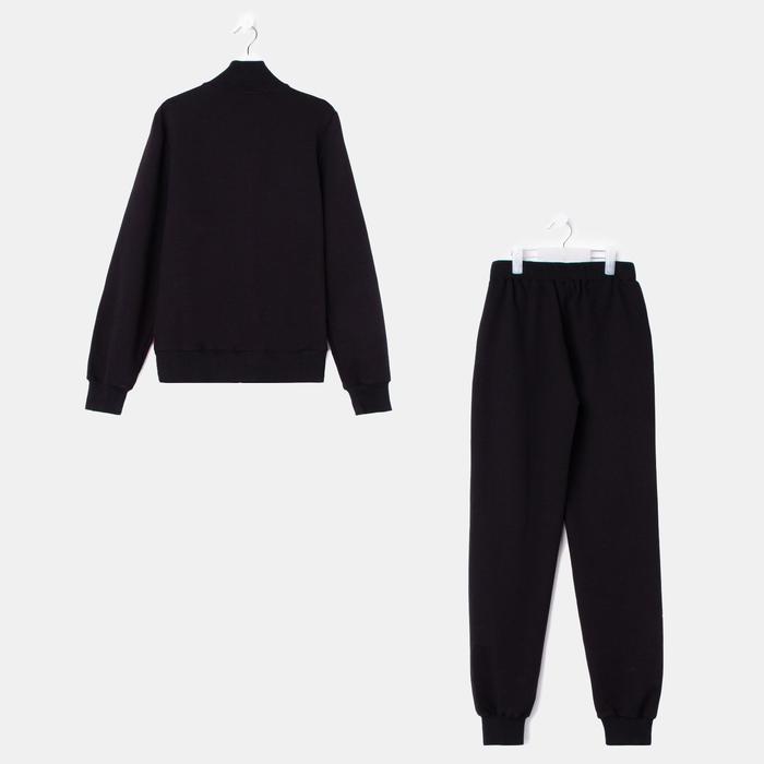 Костюм спортивный для девочки, рост 158 см (76), цвет чёрный/малиновый 33-КП-28Ш