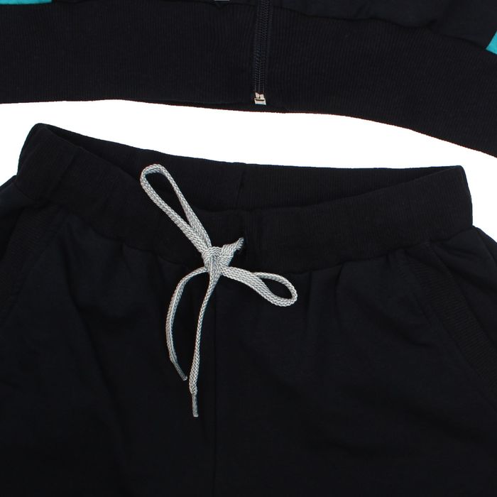 Костюм спортивный для девочки, рост 158 см (80), цвет чёрный/малиновый 33-КП-28Ш