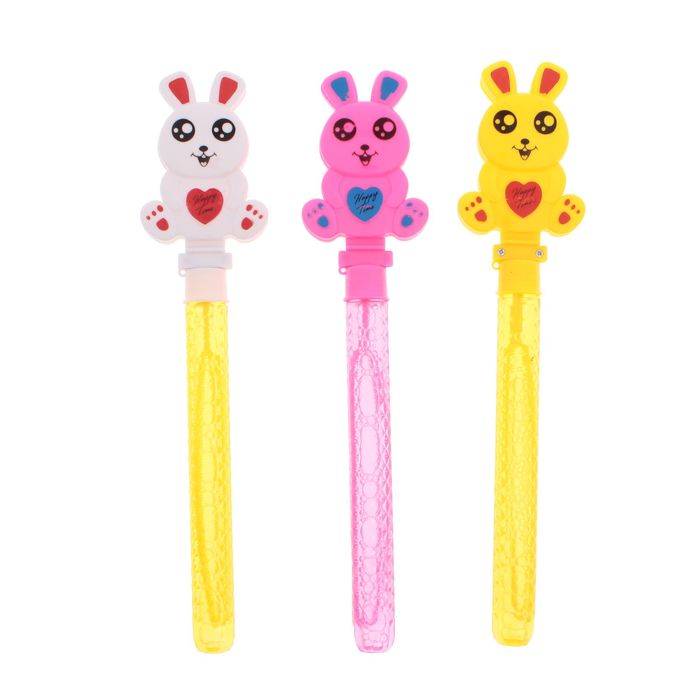 Мыльные пузыри трещотка &quot;Милый зайчик&quot;, 70 мл, цвета МИКС, в пакете