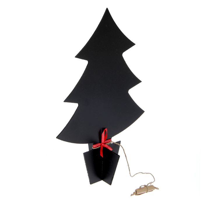 Грифельная доска "Елка на подставке" 26х41 см