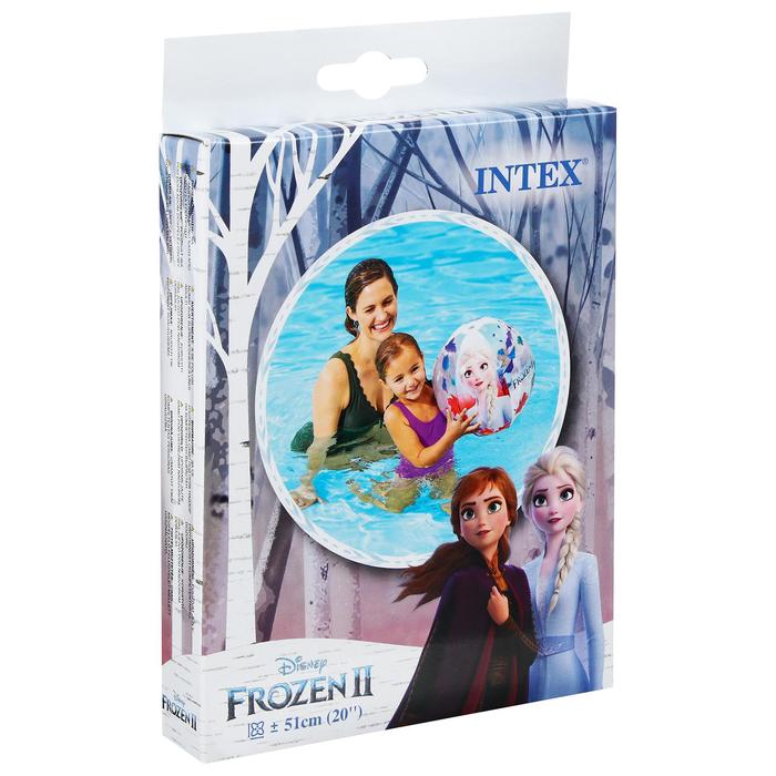 Мяч пляжный "Холодное сердце", d=51 см, от 3 лет 58021NP INTEX