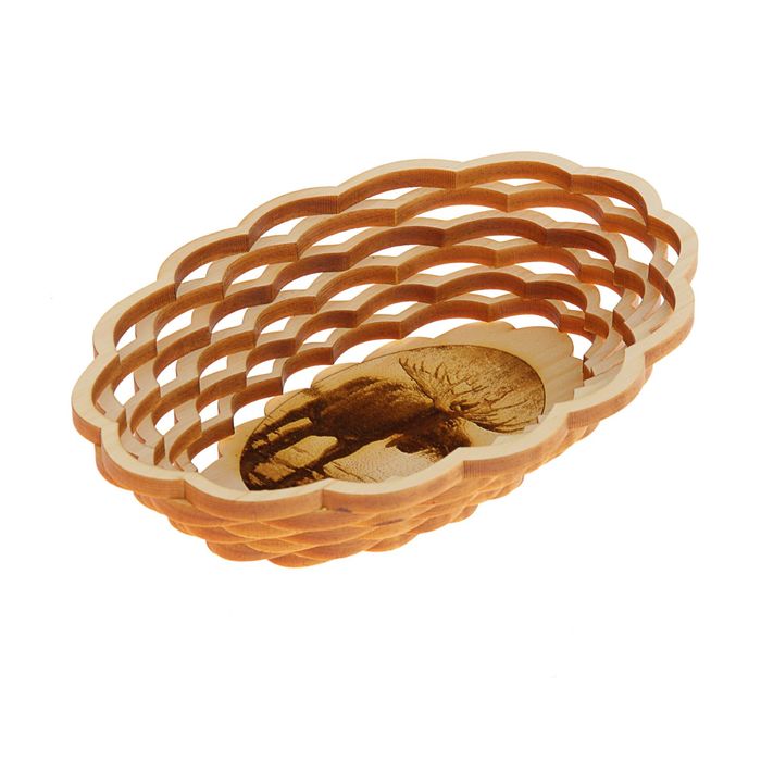 Конфетница "Лось", овальная