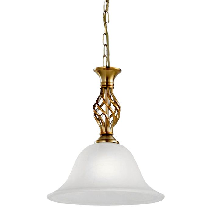 Люстра подвес "Лима" 1 лампа 60W Е27 бронза 30х38х30 см