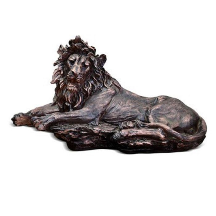 Садовая фигура "Лев лежит средний" под бронзу