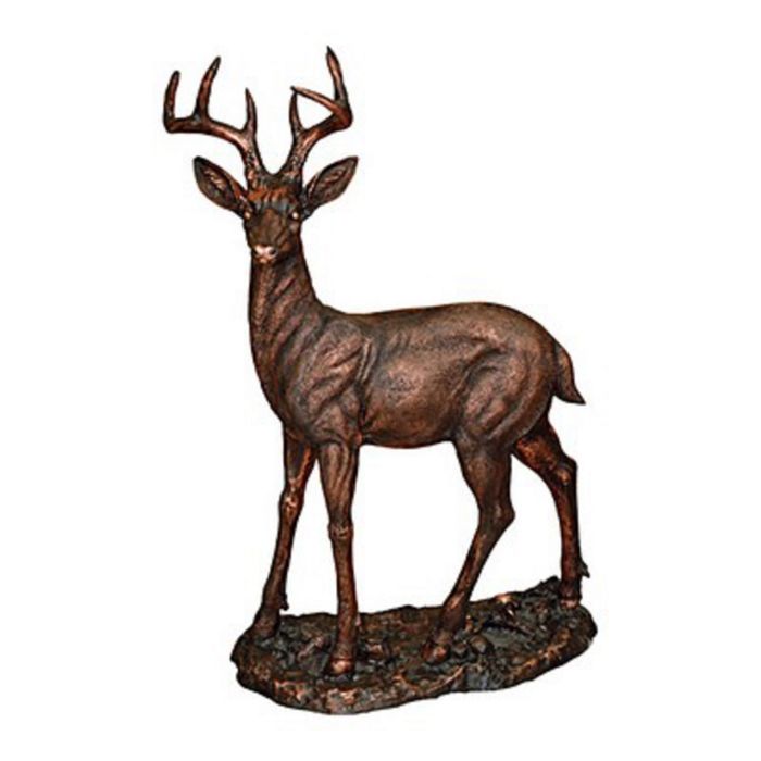 Садовая фигура "Олень на станине" под бронзу