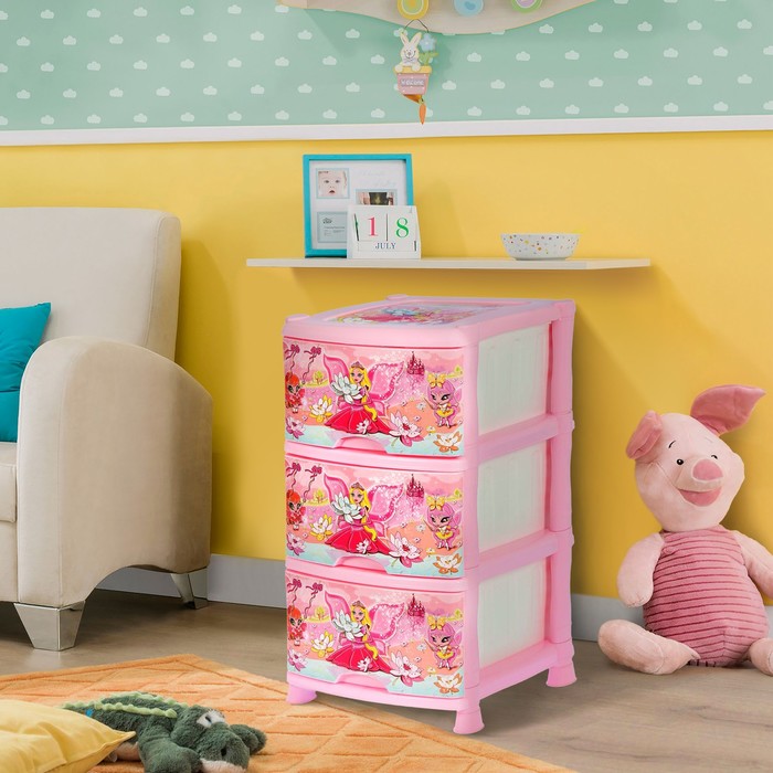 Комод 3-х секционный "Феи"