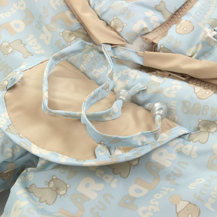 Конверт-комбинезон "Зимушка ", рост 74-80 см, цвет голубой 13012